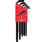 EKLIND 13113 Stubby-Ball-Hex-L Key allen wrench - 13pc set SAE Inch Sizes .050-3/8 Long series