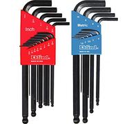 EKLIND 13222 Ball-Hex L-Key allen wrench Combo- Inch / MM (2 sets 22pc)