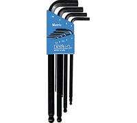 Eklind 13609 Ball-Hex-L Key Allen Wrench - 9pc Set Metric MM Sizes 1.5-10 Long Series