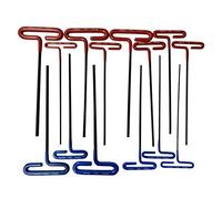 Eklind 50914 Cushion Grip Hex T-Key Set 14 Piece Set - INCH/MM, 9 inch arm