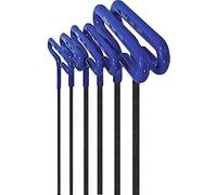 Eklind 55166 Cushion Grip Hex T-Key Allen Wrench - 6pc Set Metric MM Sizes 2-6 (6In Shaft)