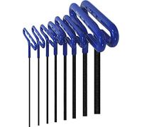EKLIND 55168 Cushion Grip Hex T-Key allen wrench - 8pc set Metric MM sizes 2-10 (6In shaft)