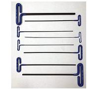 EKLIND 55208 Cushion Grip Hex T-Key Allen Wrench - 8pc Set Metric MM Sizes 2-10 (12In Shaft)