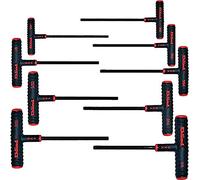 EKLIND 60609 Power-T Handle Hex Key Allen Wrench - 9pc Set SAE Inch Sizes 5/64-1/4 6in Series