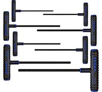 EKLIND 64908 Power-T Handle Hex Key allen wrench - 8pc set Metric MM sizes 2-10 (9In shaft)