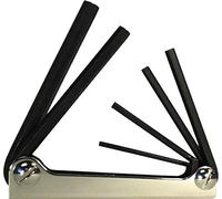 Eklind Hex Key Set, Pieces 6, M1, Black, 6-Piece Set (3mm to 10mm) (21151) Black 21151