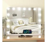 eklipt Hollywood Vanity Mirror with Lights, Large Lighted Makeup Mirror