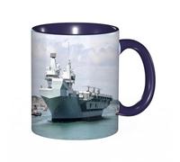 EKLMPS Coffee Mugs,11oz Ceramic Mugs, Funny Gifts for Women, Birthday Present,Christmas,Funny Mugs for Men,Portsmouth UK - 17TH June 2019 The Royal Navy Aircraft Carrier HMS