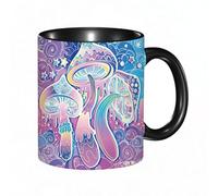 EKLMPS Coffee Mugs,11oz Ceramic Mugs, Funny Gifts for Women, Birthday Present,Christmas,Funny Mugs for Men,Weird Colorful Mushroom Design