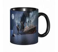 EKLMPS Coffee Mugs,11oz Ceramic Mugs, Funny Gifts for Women, Birthday Present,Christmas,Funny Mugs for Men,the Titanic ocean liner after it struck an iceberg in 1912 off the coast of Newfoundland in t