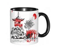 EKLMPS Coffee Mugs,11oz Ceramic Mugs, Funny Gifts for Women, Birthday Present,Christmas,Funny Mugs for Men,Daigoji Temple Autumn Season Kyoto Japan