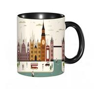 EKLMPS Coffee Mugs,11oz Ceramic Mugs, Funny Gifts for Women, Birthday Present,Christmas,Funny Mugs for Men,London, Attractive Travel Scenery Famous City England Big Be