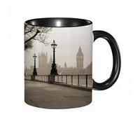 EKLMPS Coffee Mugs,11oz Ceramic Mugs, Funny Gifts for Women, Birthday Present,Christmas,Funny Mugs for Men,London, Old Big Ben View from The Street Pala