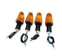eKmRFN 2pcs 4pcs Universal Motorcycle Front Rear Turn Signal Blinker Turn Indicator Amber For YANAHA YBR125 YB125 YB 125 2006(4pcs)