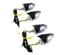 eKmRFN 2pcs 4pcs Universal Motorcycle Turn Signal Mini Indicator Blinkers Flashers For Ho-nd Yam&ah Scooter(4pcs-clear)