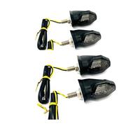 eKmRFN 2pcs 4pcs Universal Motorcycle Turn Signal Mini Indicator Blinkers Flashers For Ho-nd Yam&ah Scooter(4pcs-smoke)