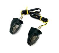 eKmRFN 2pcs 4pcs Universal Motorcycle Turn Signal Mini Indicator Blinkers Flashers For Ho-nd Yam&ah Scooter(2pcs-smoke)