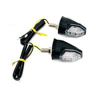 eKmRFN 2pcs 4pcs Universal Motorcycle Turn Signal Mini Indicator Blinkers Flashers For Ho-nd Yam&ah Scooter(2pcs-clear)
