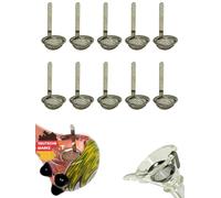 EKNA Bong Sieve - 10 Premium Shoe Sieves 15 mm - Ball Sieve Coarse & Smoke Filter - Hanging Strainers for Glass Bong & Pipes with Edge (Pack of 10)