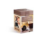 EKNA Refillable Coffee Capsules - Premium Coffee Capsules Refillable - Pack of 5 - Environmentally Friendly & Compatible with Nespresso & Dolce Gusto (5)
