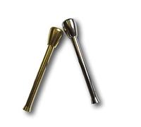 EKNA Set of 2 Stainless Steel Pull Tubes Sniff Tubes Snuff Snuff Set