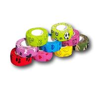 EKNA Set of 9 Children's Band Quick First aid, Finger Bandage Without Glue, 2.5 cm x 4.5 m, Elastic, Water-Repellent, cohesive, Mixed