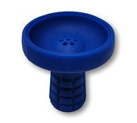 EKNA Shisha Head Blue Silicone - Blue Shisha Head Unbreakable - Silicone Head for Shisha Water Pipes Hookah (Blue)