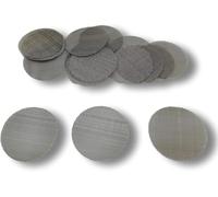 EKNA Stainless Steel Insert Sieves Pack of 100 Fine 30 mm Pipe Sieve Stainless Steel Sieve Pipe Sieve Stainless Steel Large (Pack of 100)