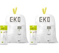 EKO Drawstring Bin Bags, Kitchen Bin Liners, 10-15 Litre, 40 Count, Code C