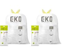 EKO Drawstring Bin Bags, Kitchen Bin Liners, 3-6 Litre, 60 Count, Code A