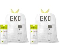 EKO Drawstring Bin Bags, Kitchen Bin Liners, 40-60 Litre, 24 Count, Code F