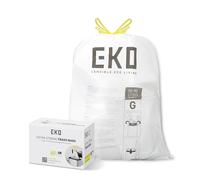 EKO Drawstring Bin Bags, Kitchen Bin Liners, 50-90 Litre, 60 Count, Code G