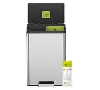 EKO Ecocasa II Recycling Bin 40L - Stainless Steel