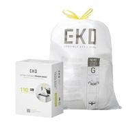 EKO Extra Strong 21 Gallon Large Trash Bags, Heavy-Duty Drawstring Kitchen & Household Garbage Bags (80L), Leak-Resistant, 110 Count, Code G