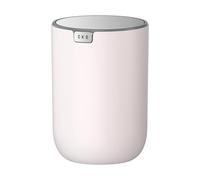 EKO Fandy Table Bin, 1.5L Mini Desk Rubbish Bin with Swing-Top Lid, 1.5 Litre Small Table Round Wastebasket for Office, Home, Bathroom, Bedroom, Car (Pink)