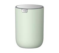 EKO Fandy Table Bin, 1.5L Mini Desk Rubbish Bin with Swing-Top Lid, 1.5 Litre Small Table Round Wastebasket for Office, Home, Bathroom, Bedroom, Car (Sage)