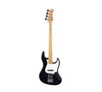 EKO Guitars JB-401 Electric Bass, Pawlonia Body, American Maple Handle, Maple Fingerboard 21 Frets, 2 JB Single-Coil Pickups, Vintage Bridge, 868mm Scale, Black