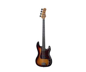 EKO GUITARS PB-300 Electric Bass, Poplar Body, Maple Handle, Laurel Keyboard, 2 Split-Coil Pickups, Vintage Bridge, 21 Frets, Sunburst Colour