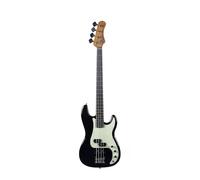 EKO Guitars PJ-300 Electric Bass, Poplar Body, Maple Handle, Laurel Keyboard, JB + PJ Pickup, Vintage Bridge, 21 Keys, Black