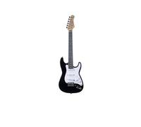 EKO GUITARS ST-100 3/4 Electric Guitar, Poplar Body, Maple Handle, WPC Fingerboard 21 Frets, 3 Single-Coil Pickups, Tremolo Bridge, 580 mm Scale, Black