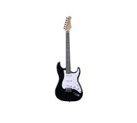 EKO GUITARS ST-100 Electric Guitar, Poplar Body, Maple Neck, Laurel Fingerboard, 3 Single Coil Pickups, Tremolo Bridge, 22 Frets, Black
