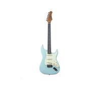 EKO GUITARS ST-300 Electric Guitar, Poplar Body, Maple Handle, Eko WPC Fingerboard, 3 Single-Coil Pickups, Tremolo Bridge, Daphne Blue