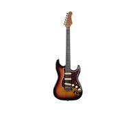 EKO GUITARS ST-300 Electric Guitar, Poplar Body, Maple Neck, Laurel Fingerboard, 3 Single-Coil Pickups, Tremolo Bridge, 22 Frets, 650mm Scale, Sunburst Colour