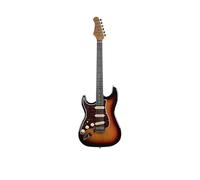 EKO GUITARS ST-300 LH Electric Guitar, Poplar Body, Maple Handle, Laurel Fingerboard 22 Frets, 3 Single-Coil Pickups, Tremolo Bridge, Scale 650 mm, Sunburst Colour