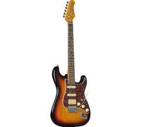 EKO GUITARS ST-350 Electric Guitar, Poplar Body, Maple Handle, Laurel Fingerboard, HSS Pickup, Tremolo Bridge, Vintage Strat Design, Sunburst Colour