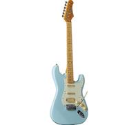 EKO GUITARS ST-351 Electric Guitar, Poplar Body, Maple Handle, Maple Fingerboard, H-S-S Pickup, Vintage Tremolo Bridge, 22 Frets, Scale 648 mm, Daphne Blue
