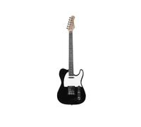 EKO GUITARS TL-300 Electric Guitar, Poplar Body, Maple Neck, Laurel Fingerboard, 2 Single-Coil Pickups, Tele Bridge, 22 Frets, Black