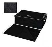 EKO Higiena 70×40 Black Disposable Hairdressing Towels - Perforated & Viscose Polyester Fabric - Face Cloths, Body Wipes, Makeup Pads - For Salon Use, Absorbent and Hygienic - 45 gsm - 100 Pieces