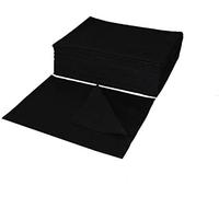 EKO Higiena 70×40 Black Disposable Hairdressing Towels - Perforated & Viscose Polyester Fabric - Face Cloths, Body Wipes, Makeup Pads - For Salon Use, Absorbent and Hygienic - 45 gsm - XXX Pieces