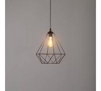 Eko-Light Basket pendant light, black, 1-bulb